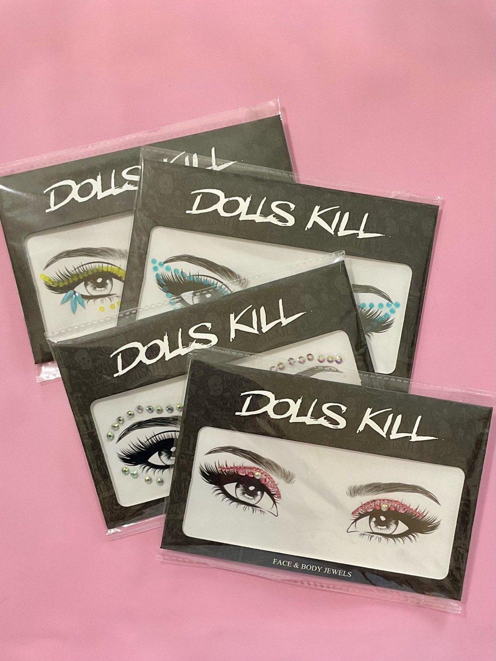 Dolls Kill Multicolor Face & Body 💎 Jewel Accent Set